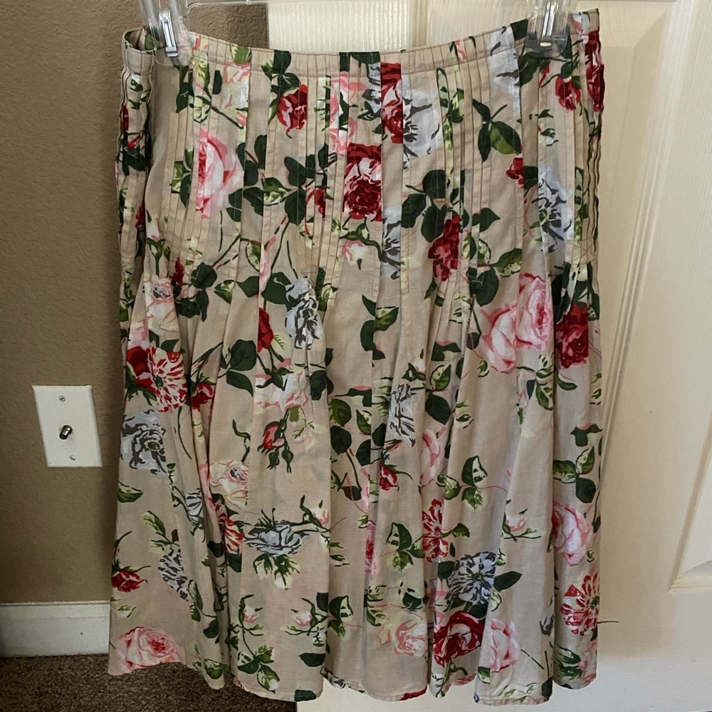 CAbi Floral Skirt